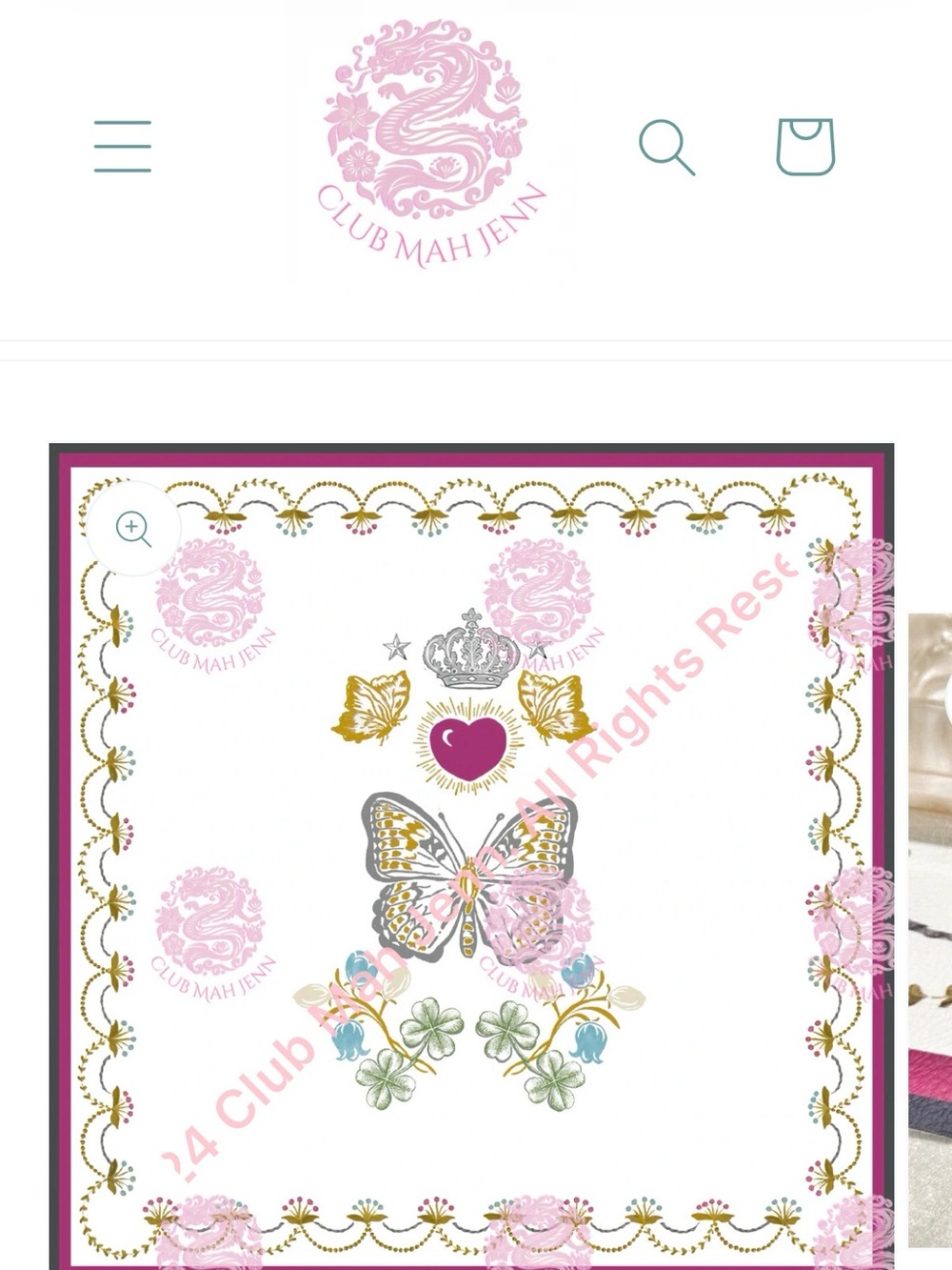 D’ or Flower Letherette mat- jewel toned Mahjong mat 
By: club Mah Jenn
